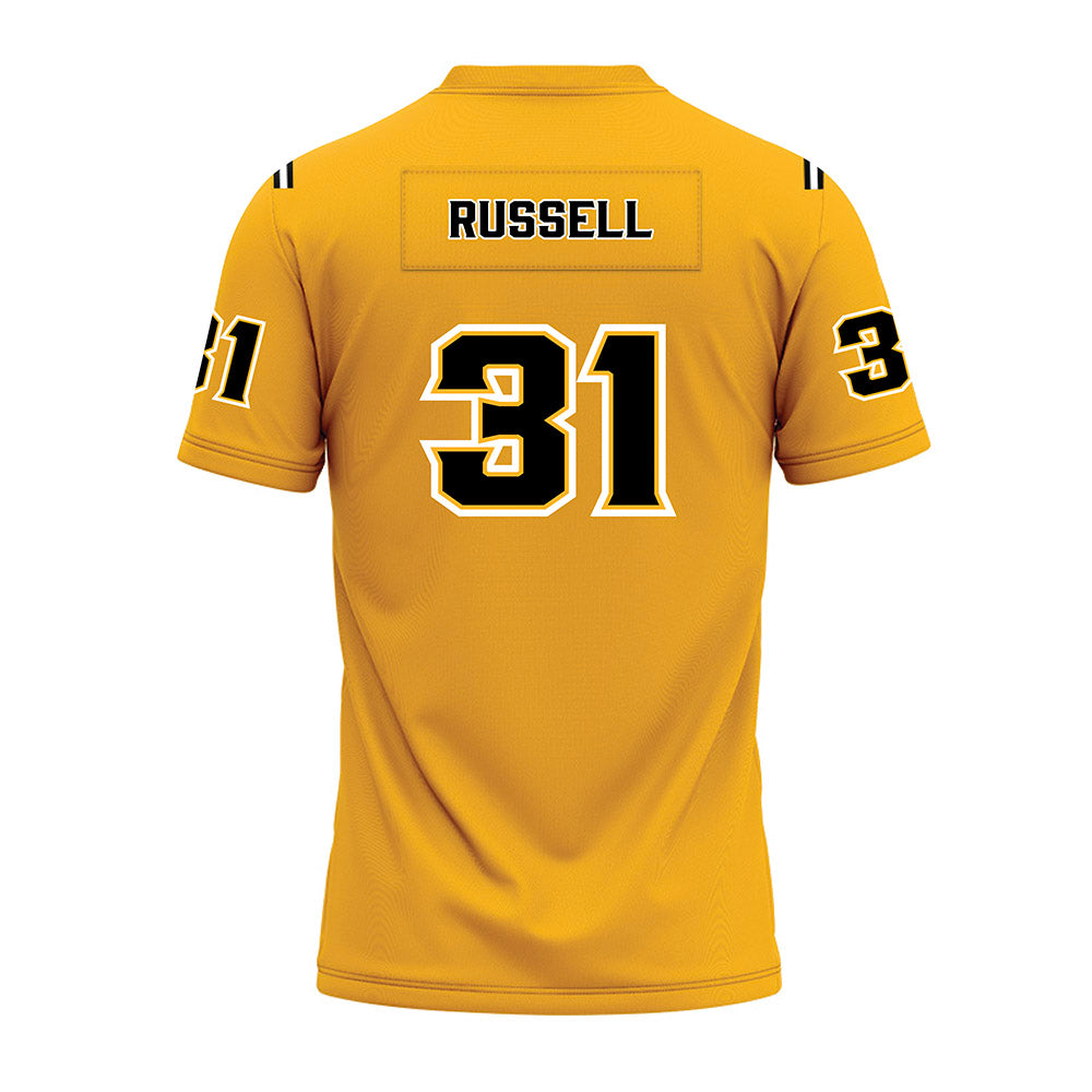 Kennesaw - NCAA Football : Kai Russell - Gold Premium Football Jersey-1