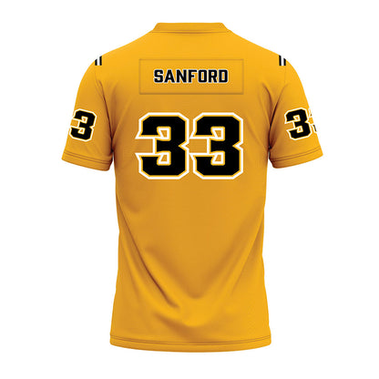 Kennesaw - NCAA Football : Montra Sanford - Gold Premium Football Jersey-1