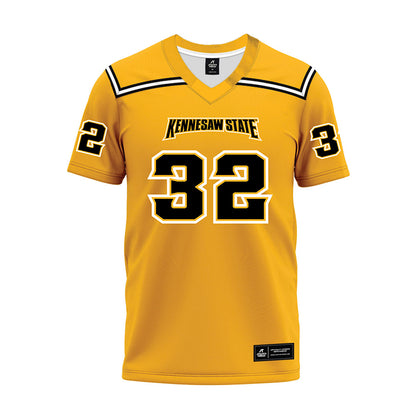 Kennesaw - NCAA Football : Jaden Martin-Burgess - Gold Premium Football Jersey-0