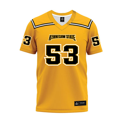 Kennesaw - NCAA Football : AJ Miller - Gold Premium Football Jersey-0