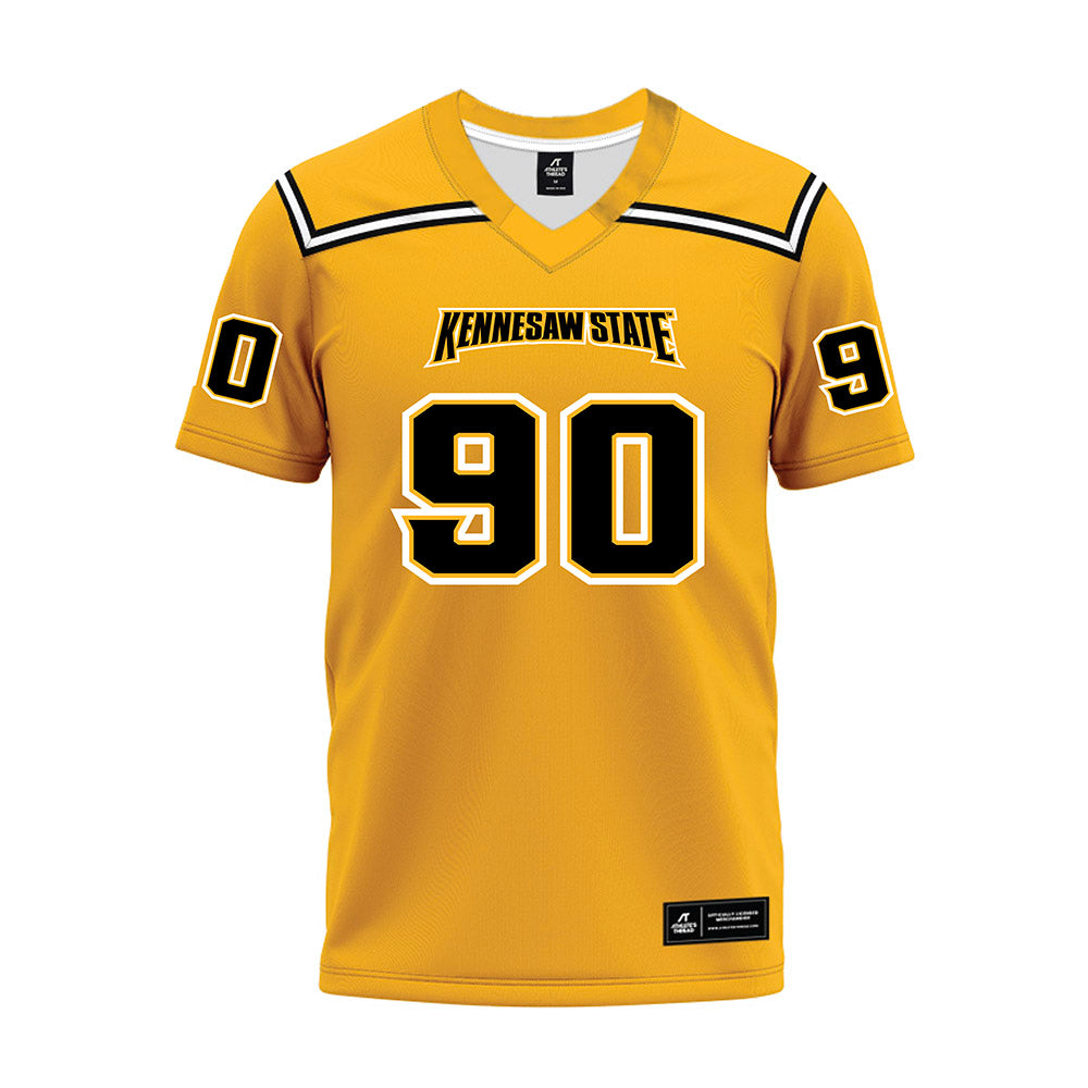 Kennesaw - NCAA Football : Ugonna Nwoha - Gold Premium Football Jersey-0