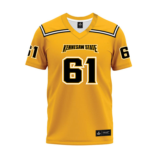 Kennesaw - NCAA Football : Yusuf Okanlawon - Gold Premium Football Jersey-0