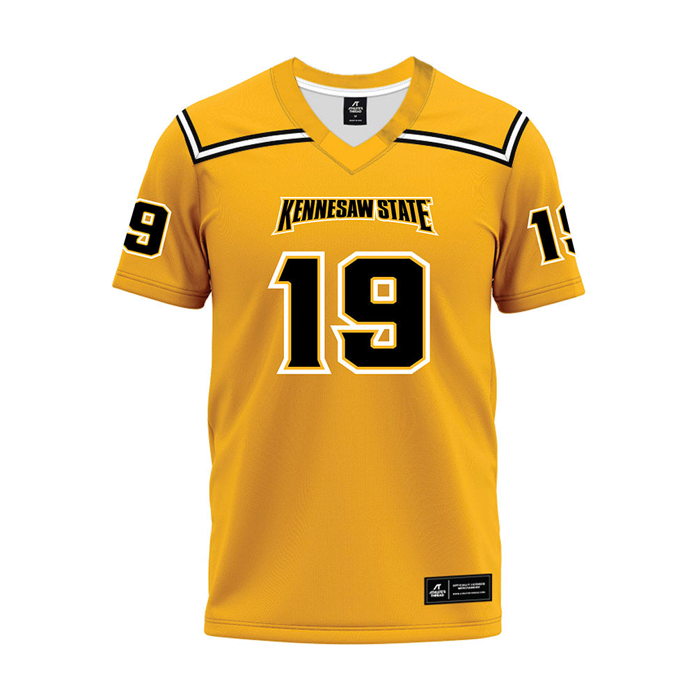 Kennesaw - NCAA Football : Javon Rogers - Gold Premium Football Jersey-0
