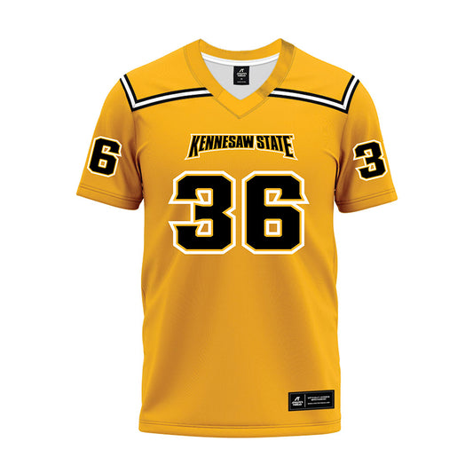 Kennesaw - NCAA Football : Taiwo Ogundele - Gold Premium Football Jersey-0