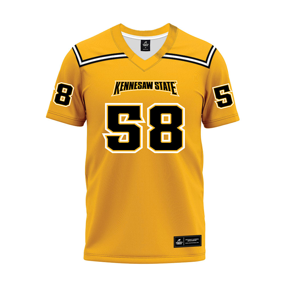Kennesaw - NCAA Football : Ben Blanton - Gold Premium Football Jersey-0