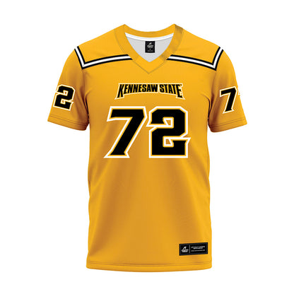 Kennesaw - NCAA Football : Haston Crawford - Gold Premium Football Jersey-0
