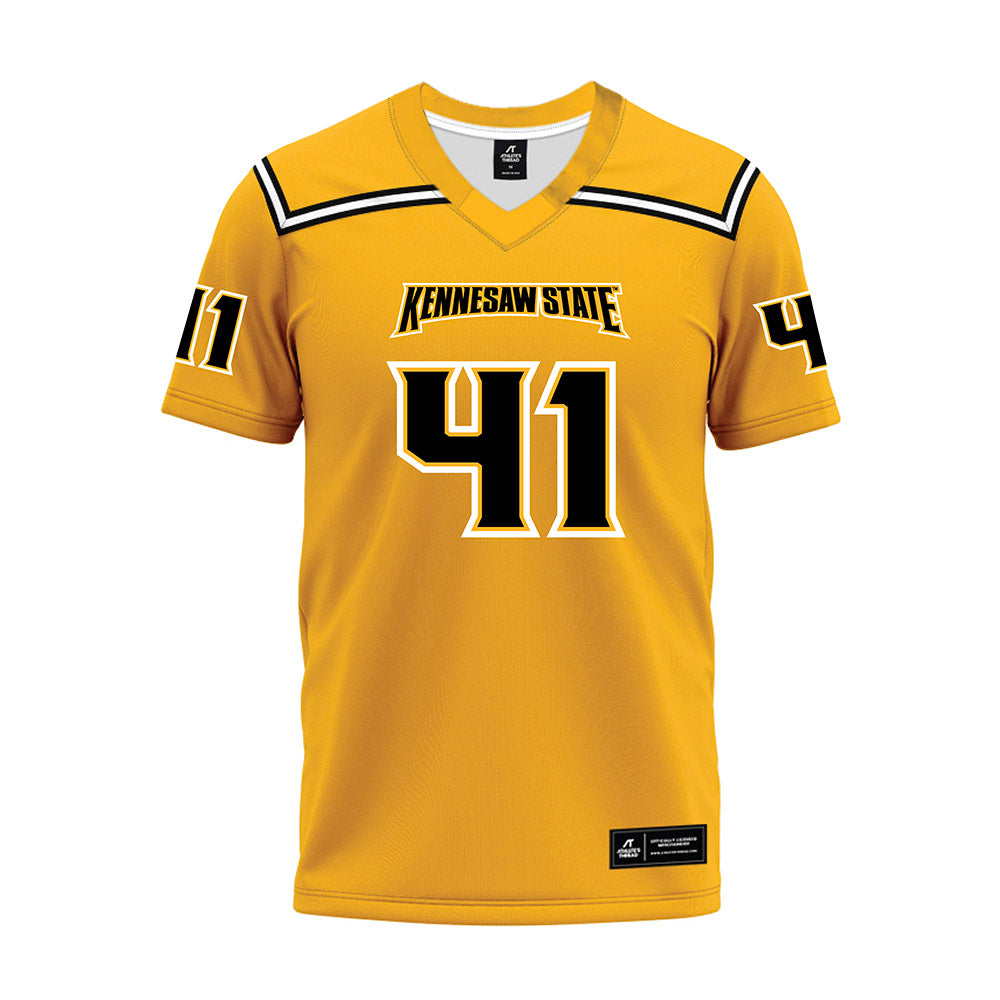 Kennesaw - NCAA Football : Byron Jackson - Gold Premium Football Jersey-0