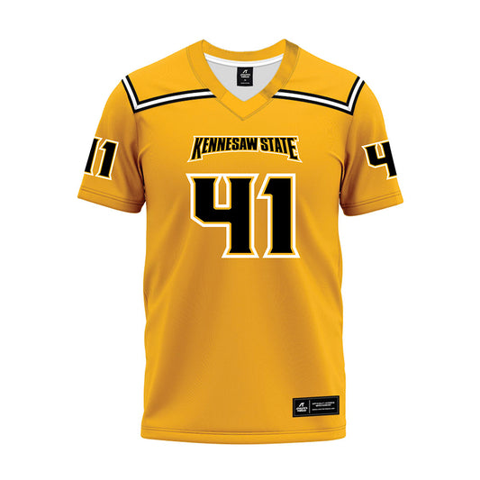 Kennesaw - NCAA Football : Byron Jackson - Gold Premium Football Jersey-0