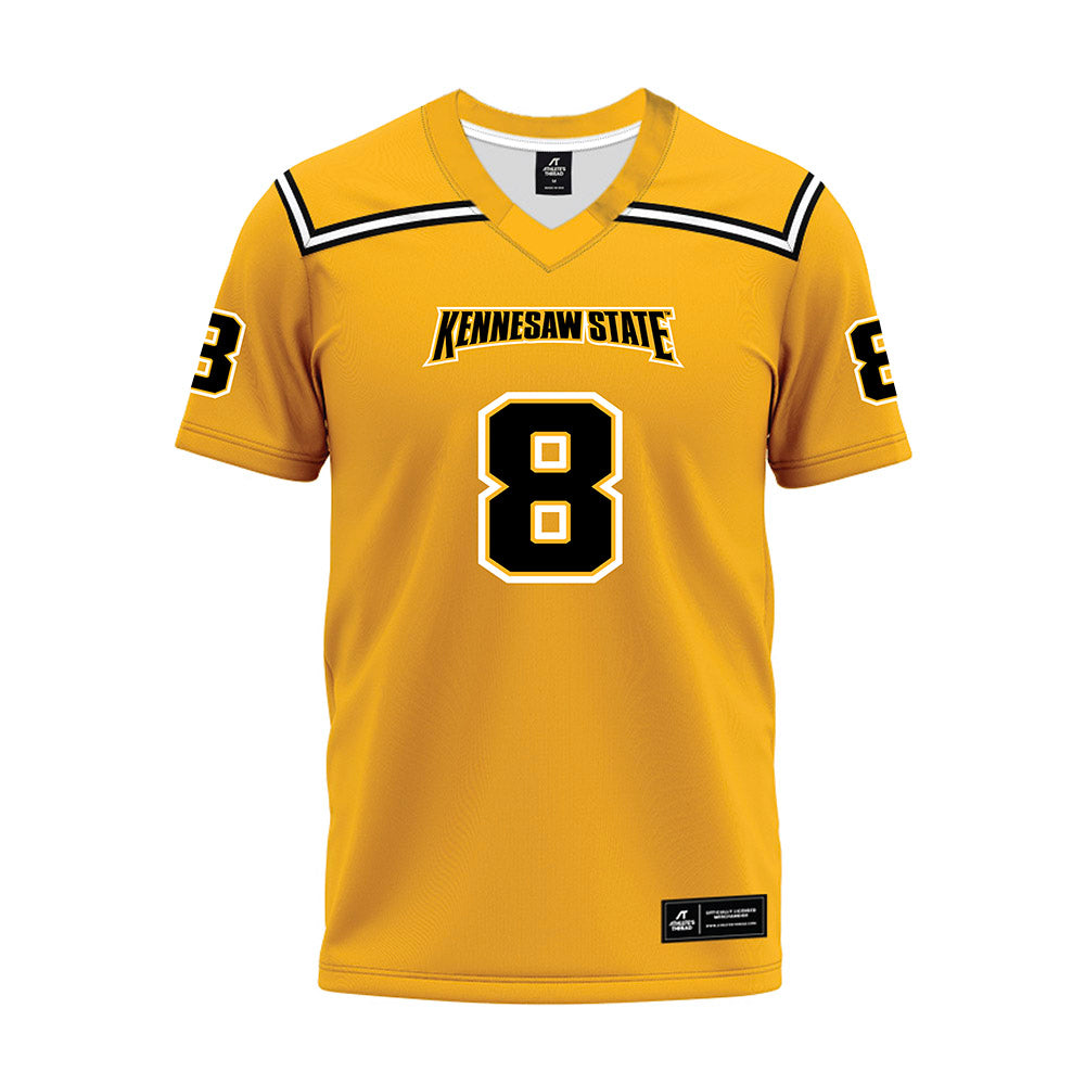 Kennesaw - NCAA Football : Devaughn Slaughter - Gold Premium Football Jersey-0