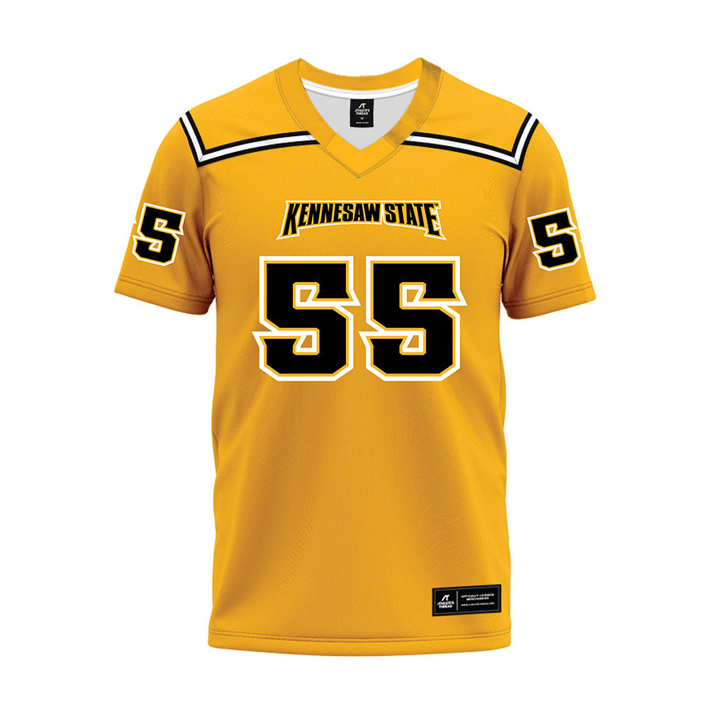 Kennesaw - NCAA Football : Mateo Guevara - Gold Premium Football Jersey-0