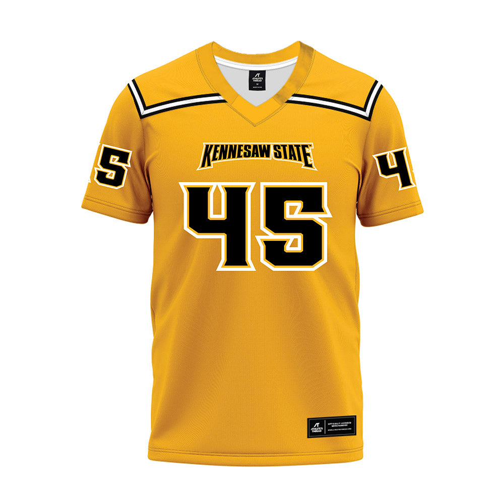 Kennesaw - NCAA Football : Brock Walters - Gold Premium Football Jersey-0