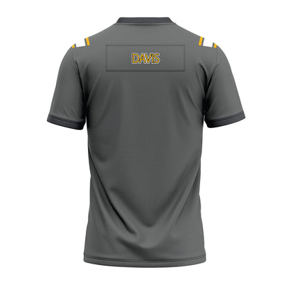 Kennesaw - NCAA Football : Keon Davis - Dark Grey Premium Football Jersey-1