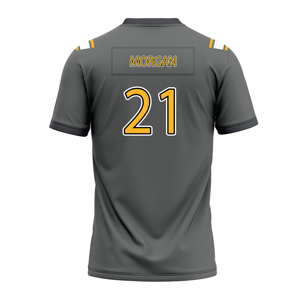 Kennesaw - NCAA Football : Triston Morgan - Dark Grey Premium Football Jersey-1
