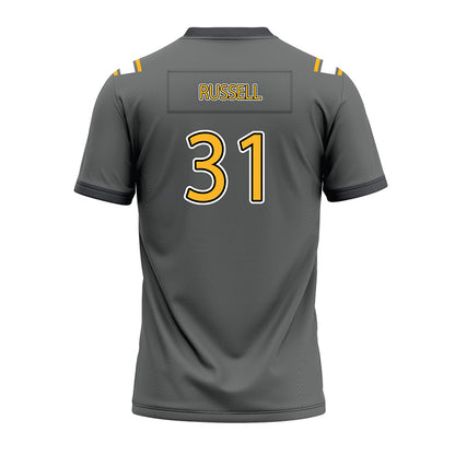 Kennesaw - NCAA Football : Kai Russell - Dark Grey Premium Football Jersey-1