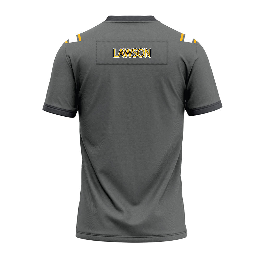 Kennesaw - NCAA Football : Tay'vion Lawson - Dark Grey Premium Football Jersey-1