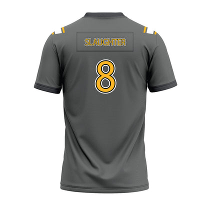 Kennesaw - NCAA Football : Devaughn Slaughter - Dark Grey Premium Football Jersey-1