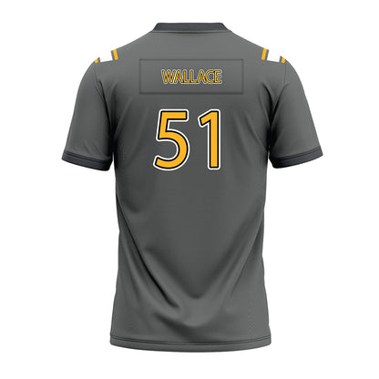 Kennesaw - NCAA Football : Michael Wallace - Dark Grey Premium Football Jersey-1