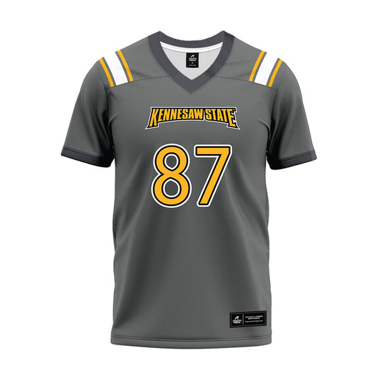 Kennesaw - NCAA Football : Chase Tatum - Dark Grey Premium Football Jersey-0
