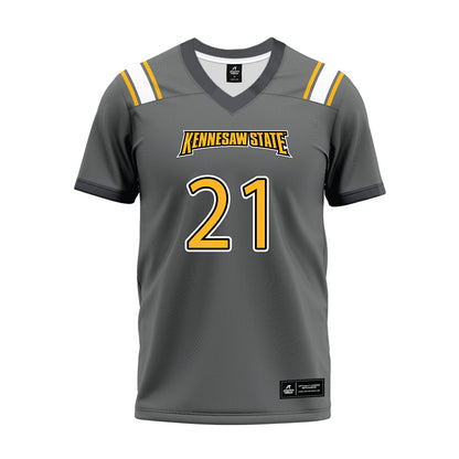 Kennesaw - NCAA Football : Jalyen Judson - Dark Grey Premium Football Jersey-0