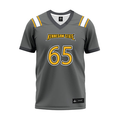 Kennesaw - NCAA Football : Nicholas Thorner - Dark Grey Premium Football Jersey-0