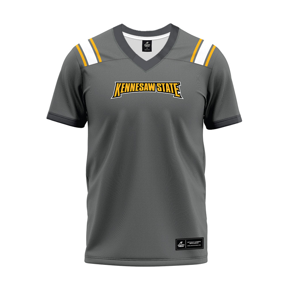 Kennesaw - NCAA Football : Keon Davis - Dark Grey Premium Football Jersey-0