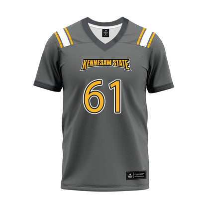 Kennesaw - NCAA Football : Yusuf Okanlawon - Dark Grey Premium Football Jersey-0