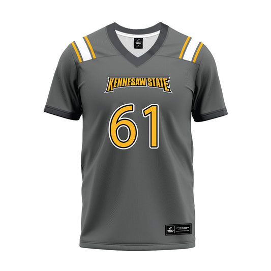 Kennesaw - NCAA Football : Yusuf Okanlawon - Dark Grey Premium Football Jersey-0