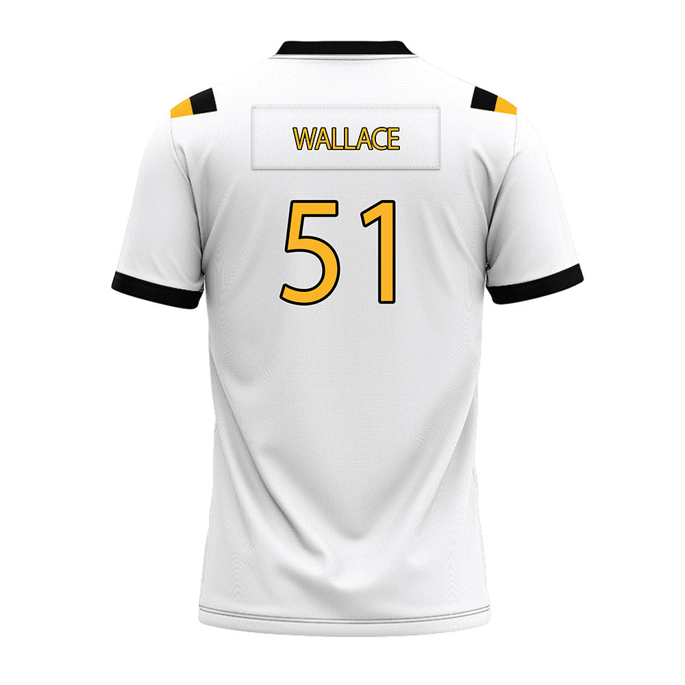 Kennesaw - NCAA Football : Michael Wallace - White Premium Football Jersey-1