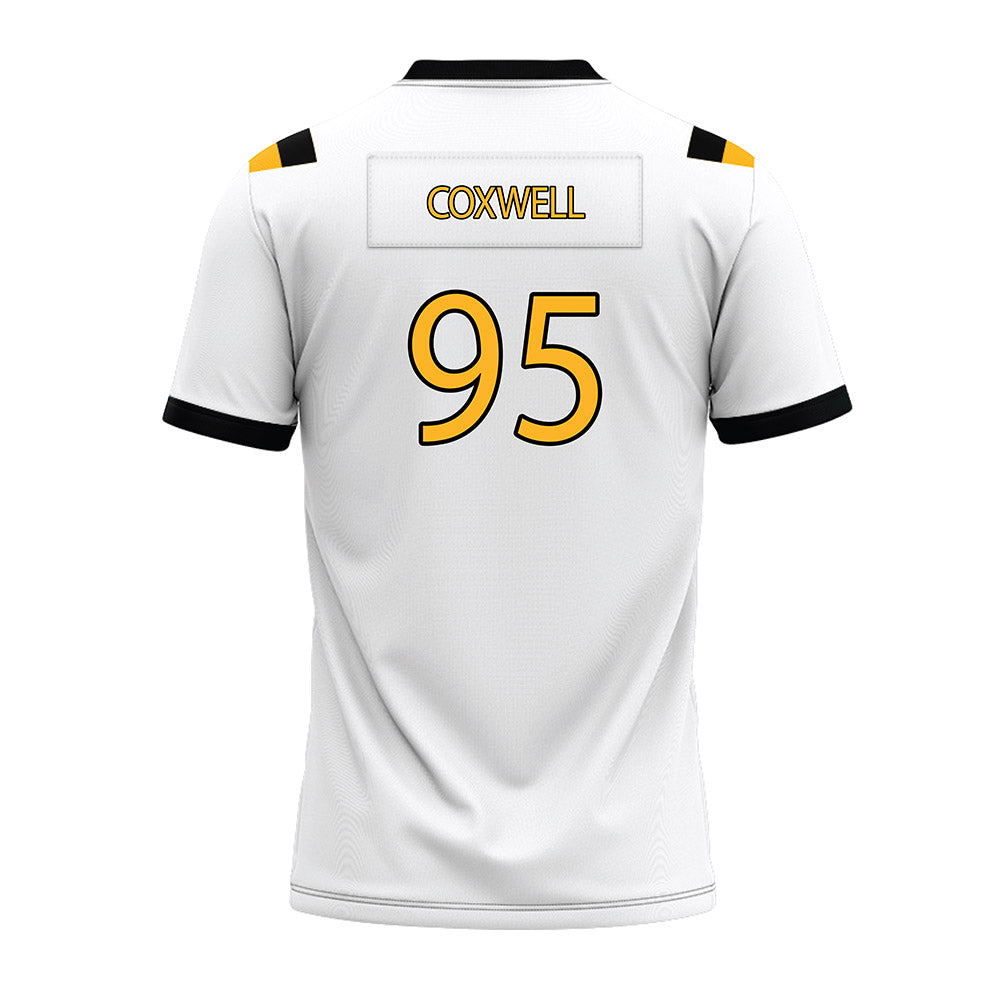 Kennesaw - NCAA Football : Connor Coxwell - White Premium Football Jersey-1