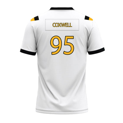 Kennesaw - NCAA Football : Connor Coxwell - White Premium Football Jersey-1