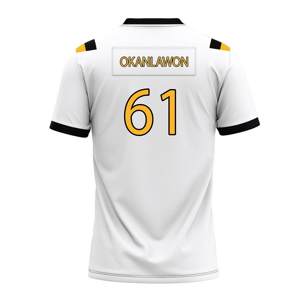 Kennesaw - NCAA Football : Yusuf Okanlawon - White Premium Football Jersey-1