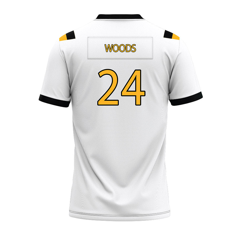 Kennesaw - NCAA Football : Alan Woods - White Premium Football Jersey-1