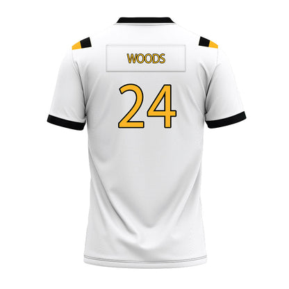 Kennesaw - NCAA Football : Alan Woods - White Premium Football Jersey-1