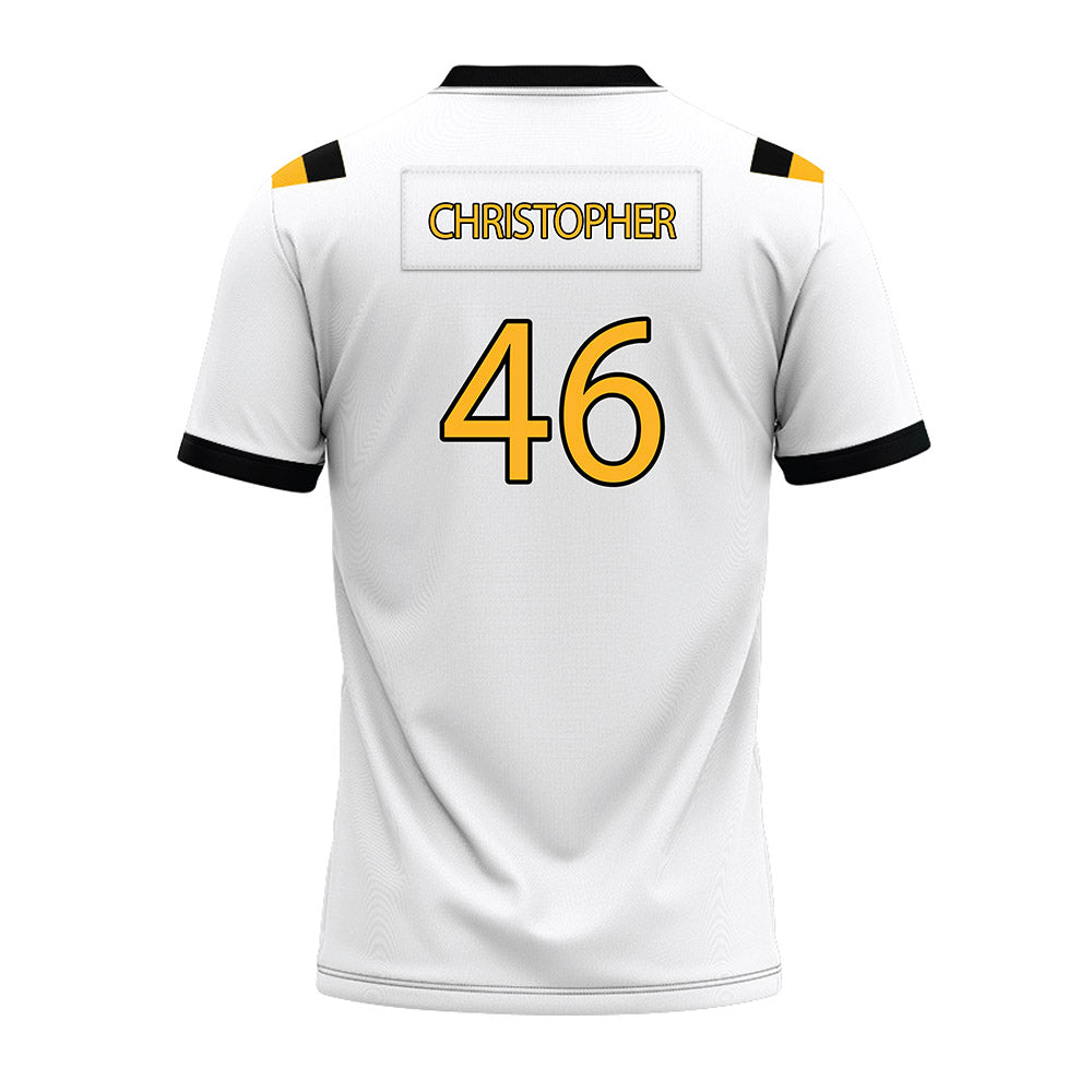 Kennesaw - NCAA Football : Tywon Christopher - White Premium Football Jersey-1