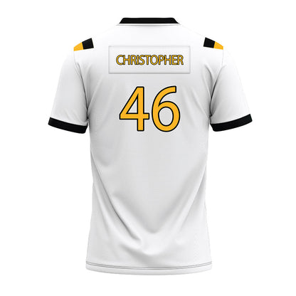 Kennesaw - NCAA Football : Tywon Christopher - White Premium Football Jersey-1
