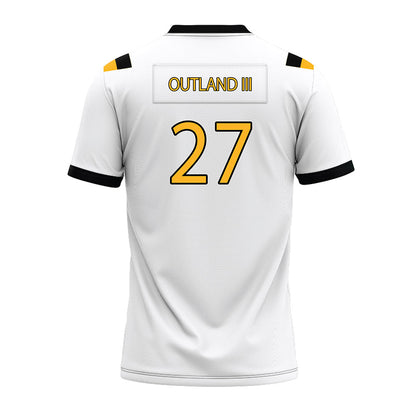 Kennesaw - NCAA Football : Clarence Outland III - White Premium Football Jersey-1