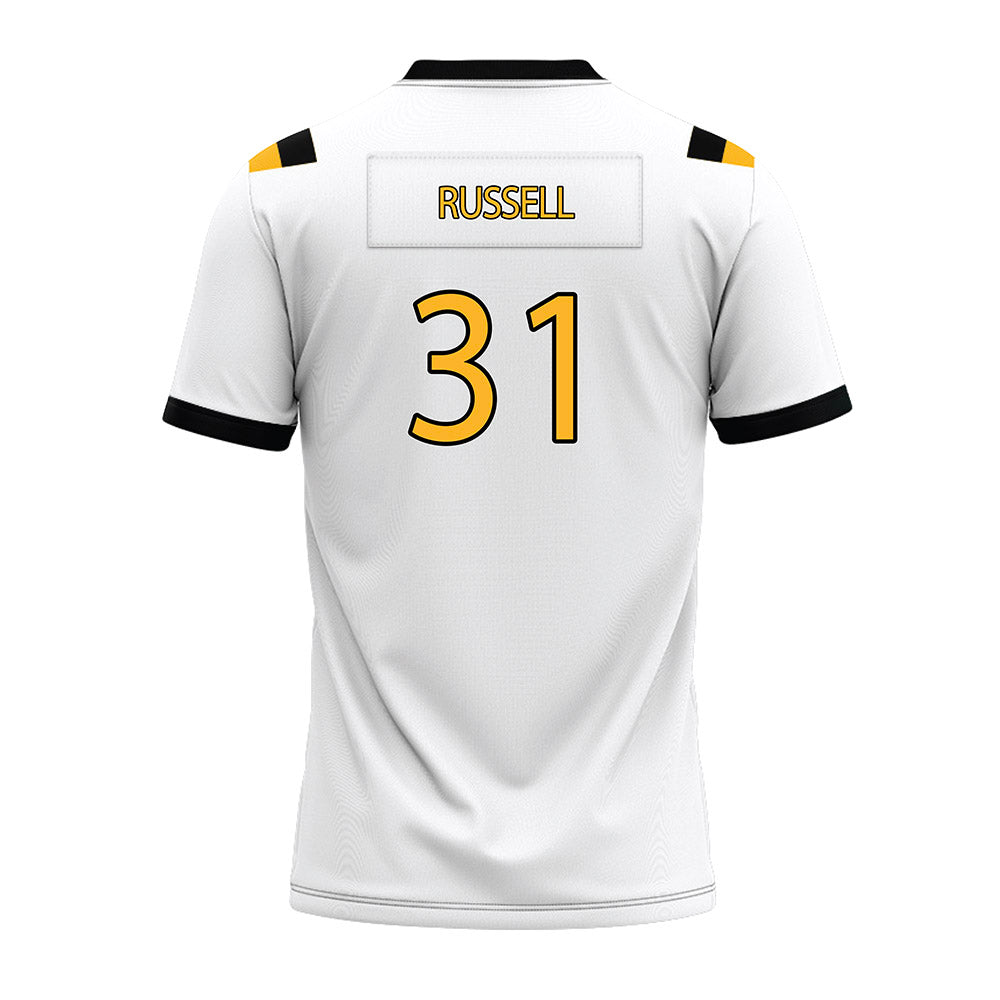Kennesaw - NCAA Football : Kai Russell - White Premium Football Jersey-1