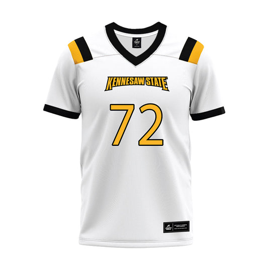 Kennesaw - NCAA Football : Haston Crawford - White Premium Football Jersey-0