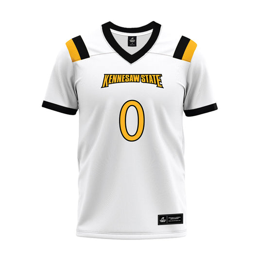 Kennesaw - NCAA Football : Perry Fisher - White Premium Football Jersey-0