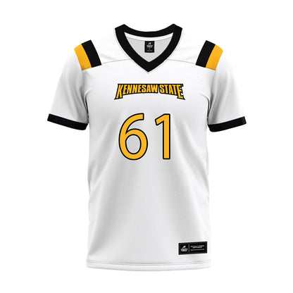 Kennesaw - NCAA Football : Yusuf Okanlawon - White Premium Football Jersey-0