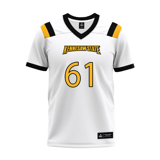 Kennesaw - NCAA Football : Yusuf Okanlawon - White Premium Football Jersey-0