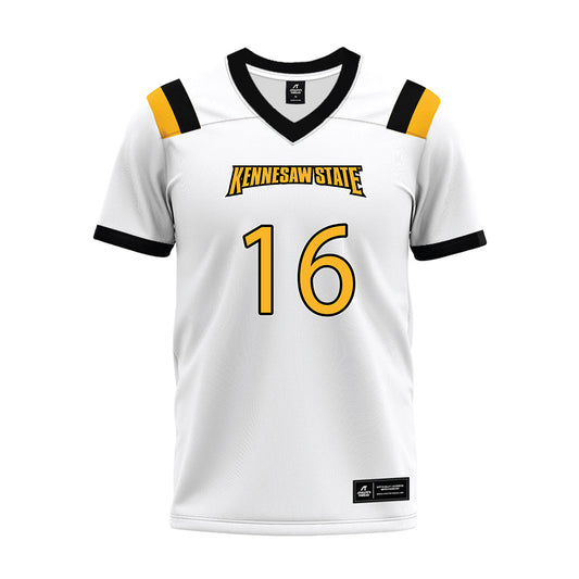 Kennesaw - NCAA Football : NaVelle Dean - White Premium Football Jersey-0