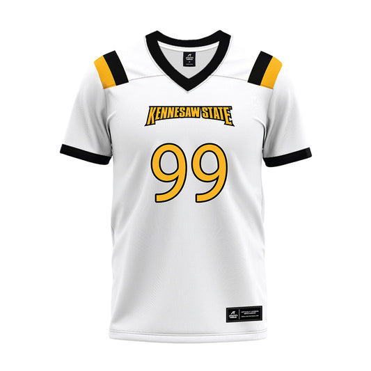 Kennesaw - NCAA Football : Nasir Smith - White Premium Football Jersey-0
