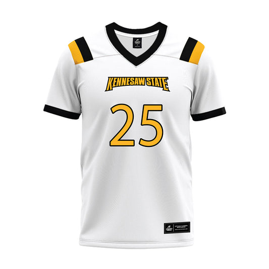 Kennesaw - NCAA Football : Joshua Troupe - White Premium Football Jersey-0