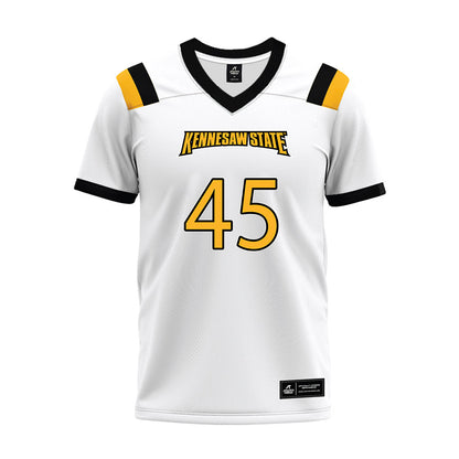 Kennesaw - NCAA Football : Brock Walters - White Premium Football Jersey-0
