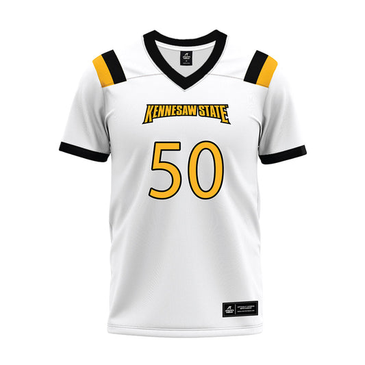 Kennesaw - NCAA Football : Anthony Cater - White Premium Football Jersey-0