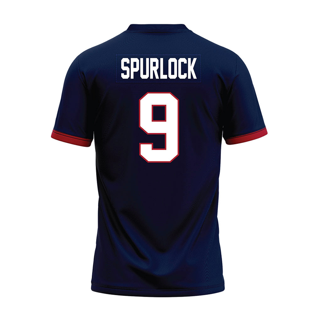 Liberty - NCAA Football : Deuce Spurlock - Navy Premium Football Jersey-1