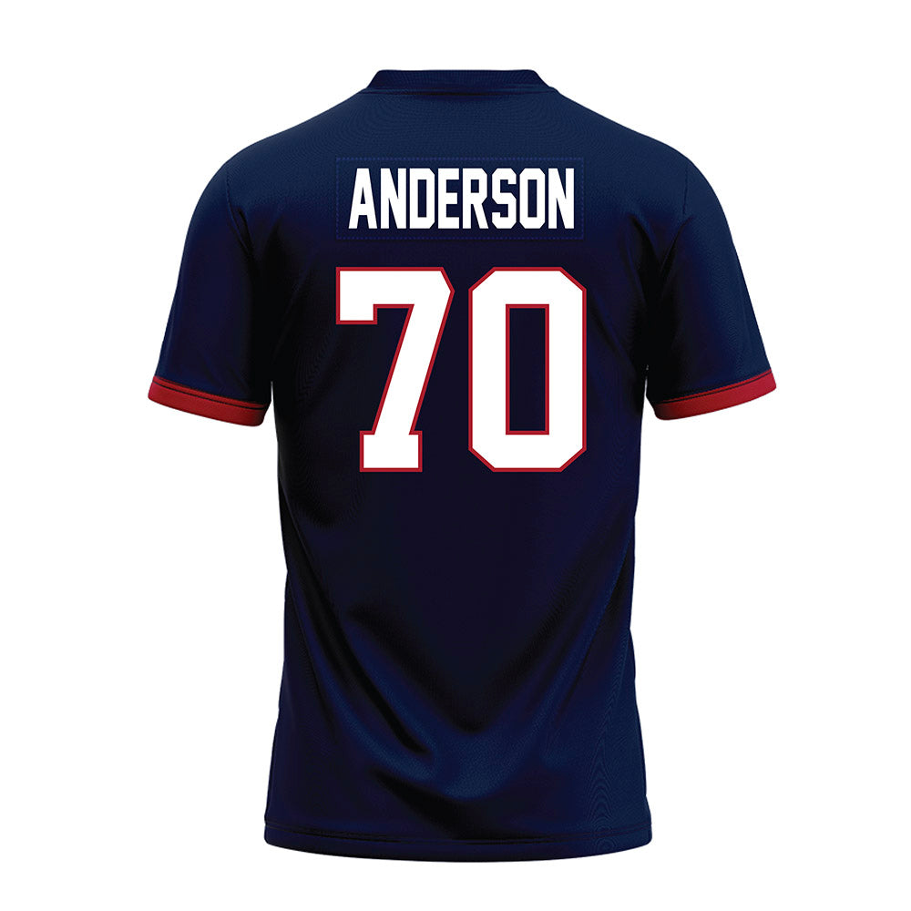Liberty - NCAA Football : Austin Anderson - Navy Premium Football Jersey-1