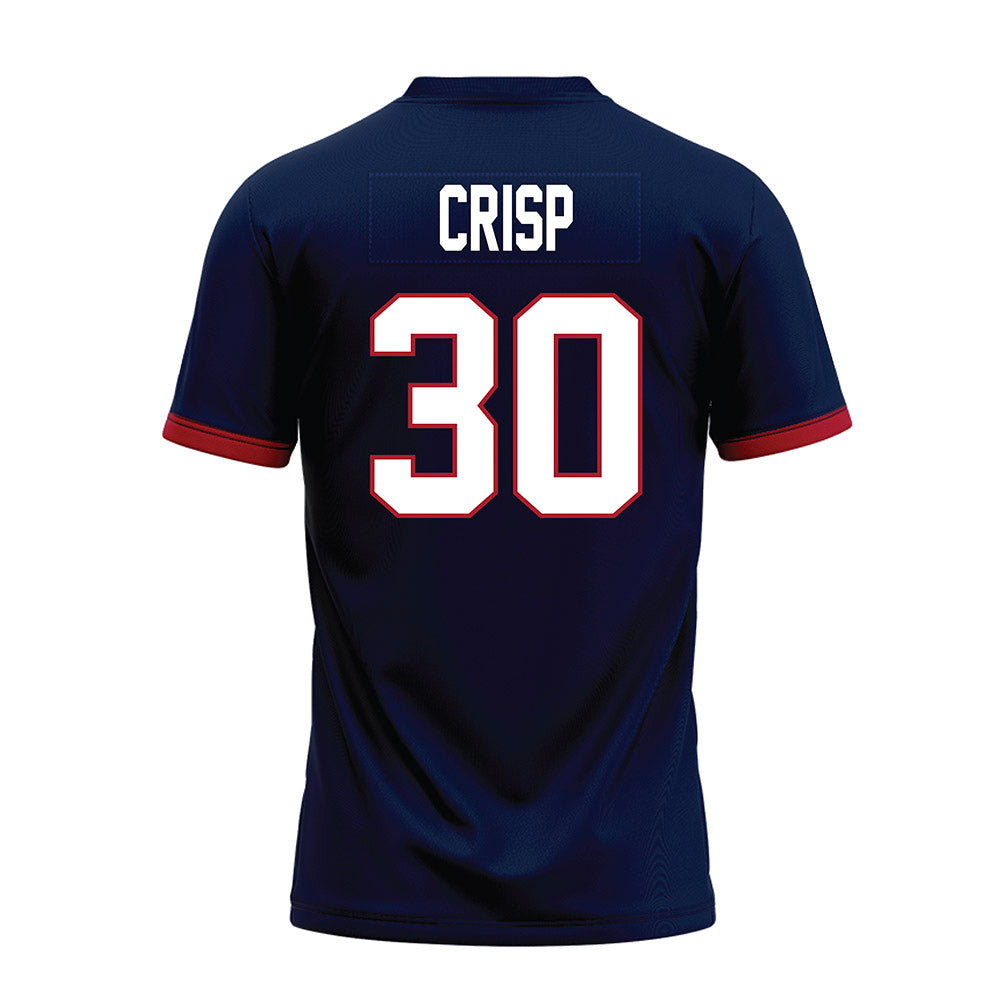 Liberty - NCAA Football : Ethan Crisp - Navy Premium Football Jersey-1