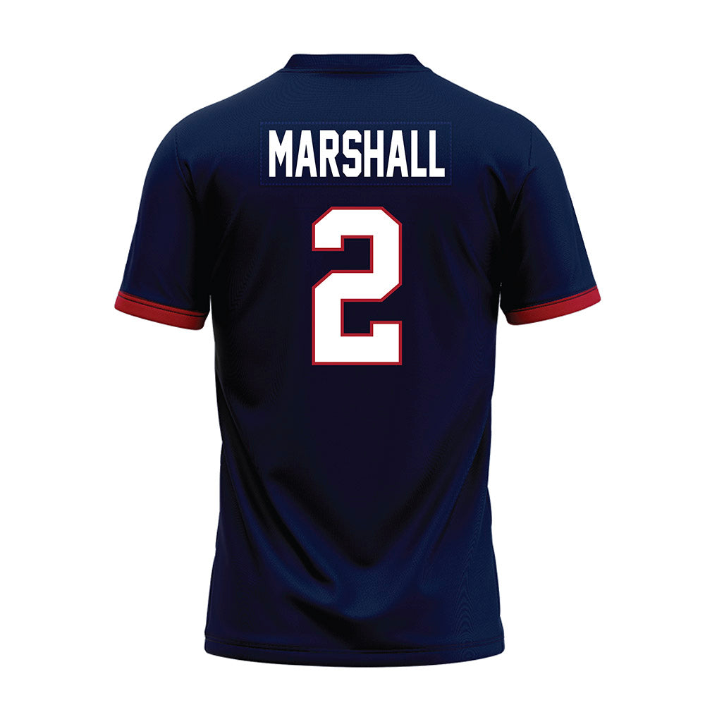 Liberty - NCAA Football : Jiquavious Marshall - Navy Premium Football Jersey-1